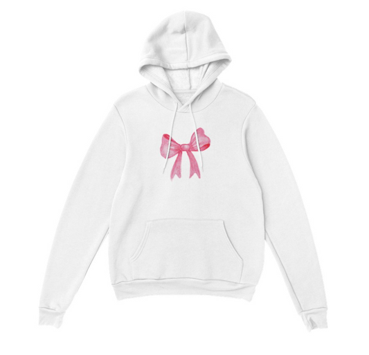 pink bow hoodie