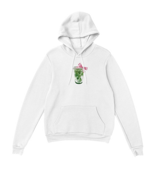 matcha bow pullover hoodie